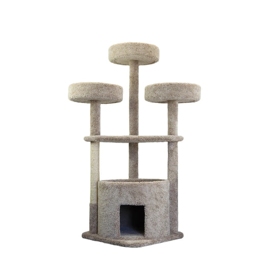 Prestige Cat Trees 130014-Beige Main Coon Cat House Cat Tree
